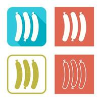 Hot Sausage Vector Icon