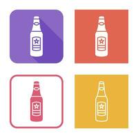 Beer Bottle Vector Icon