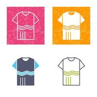 T Shirt with lines Vector Icon