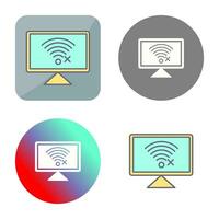 Disconnected Network Vector Icon