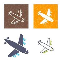 Landing Airplane Vector Icon