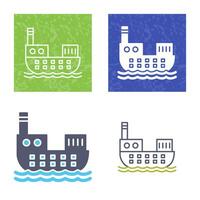 Cargo Ship Vector Icon