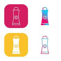 Sunblock Cream Vector Icon