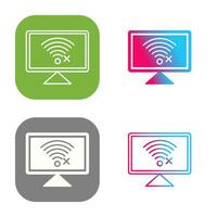 Disconnected Network Vector Icon
