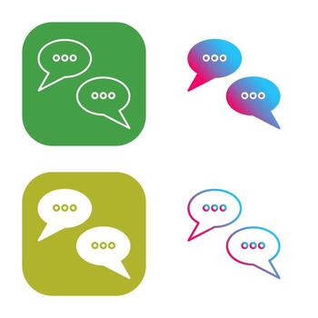 Conversation Bubbles Vector Icon