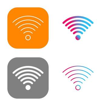 Signal on User Vector Icon