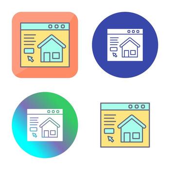 icono de vector de sitio web