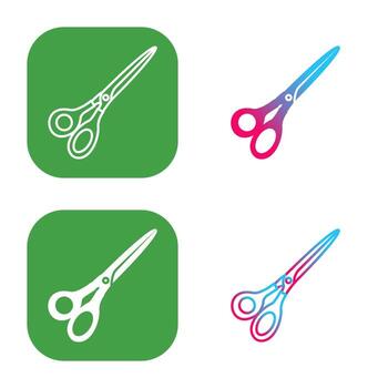 icono de vector de tijeras