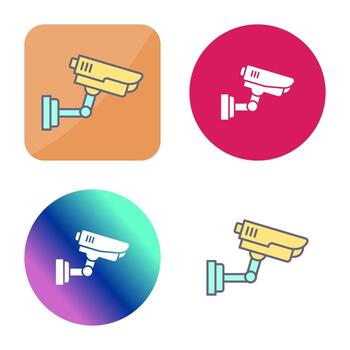 icono de vector de cámara de seguridad