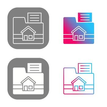 icono de vector de carpeta