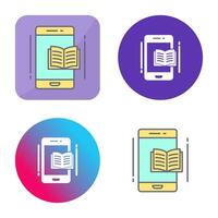 E Book Vector Icon