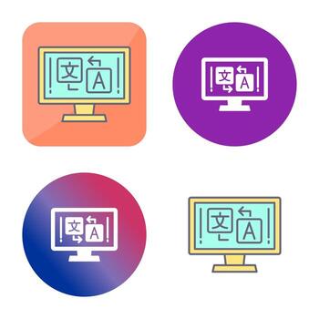 icono de vector de idioma