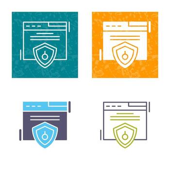 Web Security Vector Icon