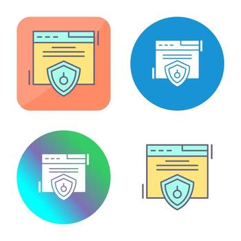 Web Security Vector Icon