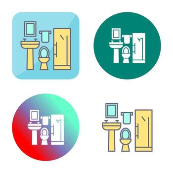 icono de vector de baño