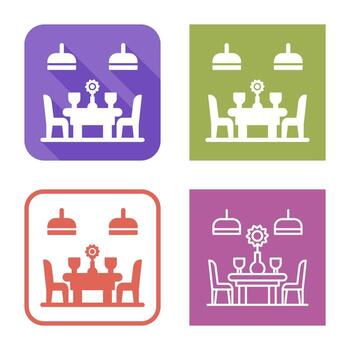 icono de vector de mesa