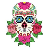 suger skull 6-color version vector