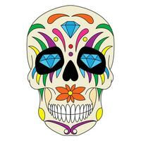 suger skull 9-color version vector