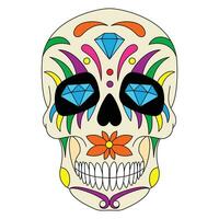 suger skull 9-color version vector