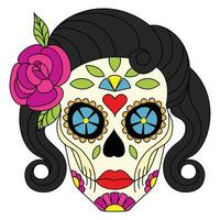 suger skull 3-color version vector