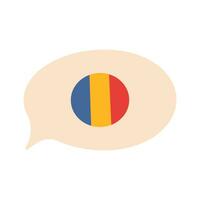 Hand drawn simple circle national flag and official country flag of the world circular design on background flat vector illustration.