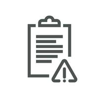 Clipboard related icon outline and linear vector. vector