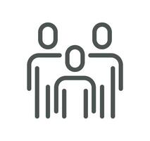 Learning management system related icon outline and linear vector. vector