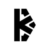 letter k icon logo design vector