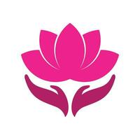 lotus flower vector logo template