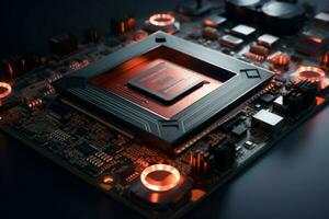 Efficient Digitalization processor. Generate Ai photo