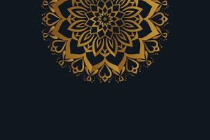 Luxury Golden Mandala Background Square vector