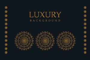 Luxury Mandala Background with Golden Arabesque Pattern - Eastern Style Decorative Mandala vector