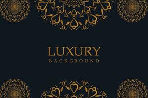Luxury Mandala Background with Golden Arabesque Pattern - Eastern Style Decorative Mandala vector