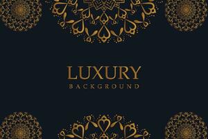 Luxury Mandala Background with Golden Arabesque Pattern - Eastern Style Decorative Mandala vector