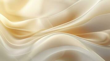 Abstract White and Gold Textile Transparent Fabric, soft Light Background for Beauty Products photo