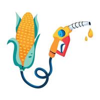 Trendy Corn Fuel vector