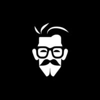 Papa - Black and White Isolated Icon - Vector illustration