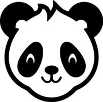 panda, minimalista y sencillo silueta - vector ilustración