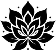 Mandala, Black and White Vector illustration