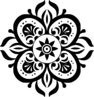 Mandala, Minimalist and Simple Silhouette - Vector illustration