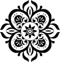 Mandala, Minimalist and Simple Silhouette - Vector illustration