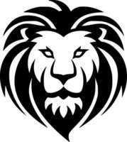 Lion - Black and White Isolated Icon - Vector illustration