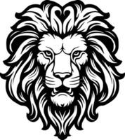 Lion, Minimalist and Simple Silhouette - Vector illustration