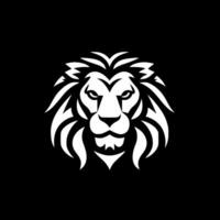 Lion - Black and White Isolated Icon - Vector illustration