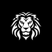 Lion - Black and White Isolated Icon - Vector illustration