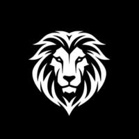 Lion, Black and White Vector illustration