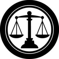 Justice - Minimalist and Flat Logo - Vector illustration