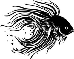 Fish, Minimalist and Simple Silhouette - Vector illustration