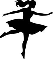 Dance, Minimalist and Simple Silhouette - Vector illustration