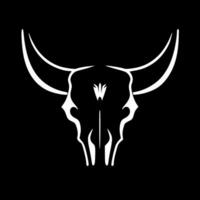 Cow Skull, Minimalist and Simple Silhouette - Vector illustration